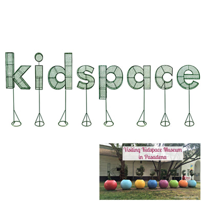 Custom topiary letters for Kidspace Museum