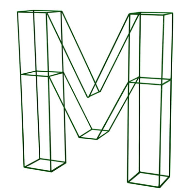 Letter M topiary frame